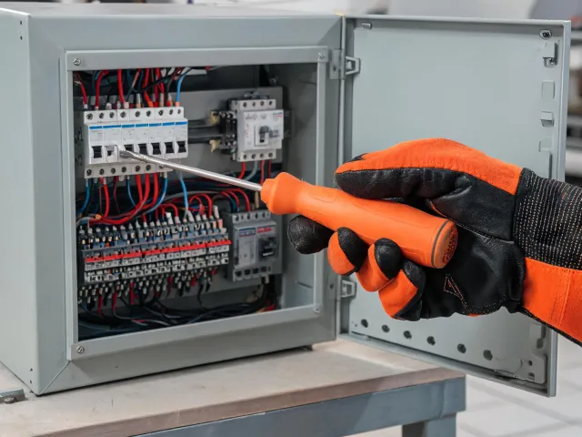 Insulated screwdriver panel reach