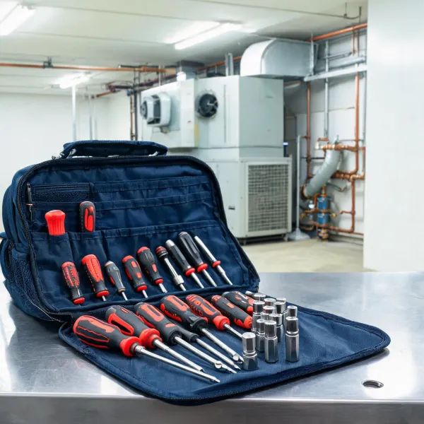 HVAC service technician hand tools