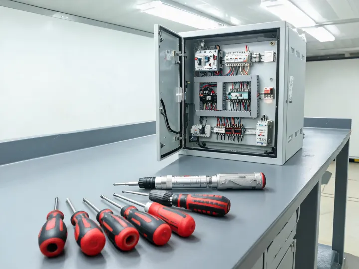 Electrical cabinet commissioning